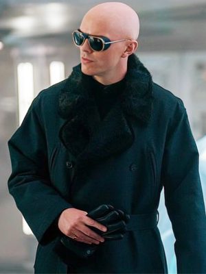 Nicholas Hoult Superman 2025 Lex Luthor Black Wool Coat