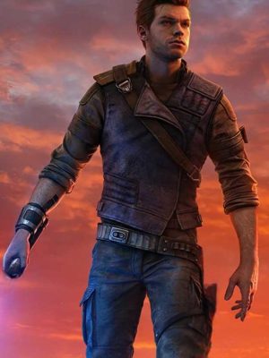 Star Wars Jedi Survivor Cal Kestis Brown Leather Jacket