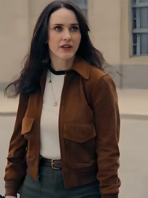 Superman 2025 Lois Lane Brown Suede Jacket