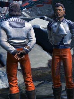Galactic Season 9 SWTOR Commandant Armor Grey Leather Jacket