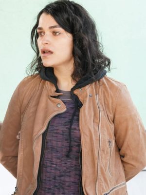 The Rookie Bianca Windle Brown Leather Jacket