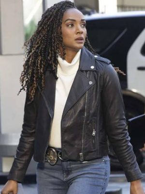 The Rookie Nyla Harper Black Leather Jacket