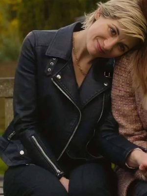 Toxic Town S01 Susan McIntyre Black Leather Jacket