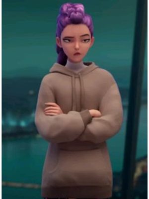 Arden Cho Rumi KPop Demon Hunters 2025 Brown Fleece Hoodie