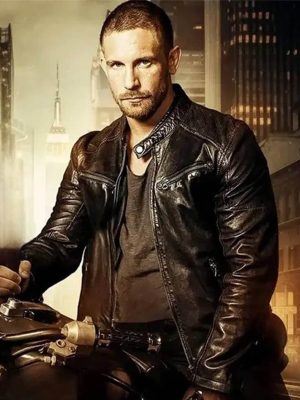 Adam Woodward Man with No Past Black Leather Jacket