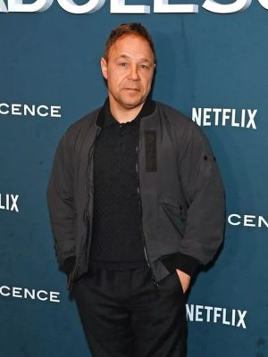 Adolescence 2025 Stephen Graham Black Jacket