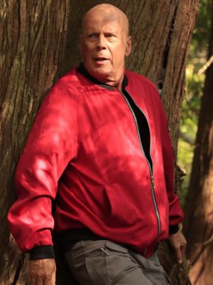 Apex 2021 Bruce Willis Red Cotton Jacket