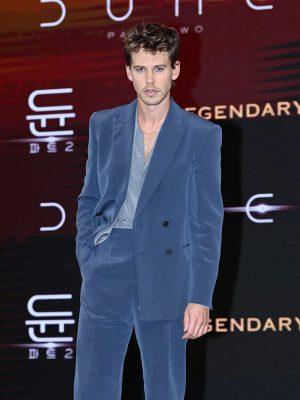 Austin Butler Velvet Blue Blazer