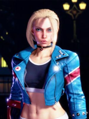 Cammy Street Fighter 6 Blue Cropped Jacket