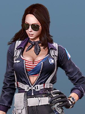Counter Strike 2 Carrie Blue Pilot Leather Jacket