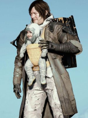 Death Stranding 2 Sam Porter Bridges Brown Leather Coat