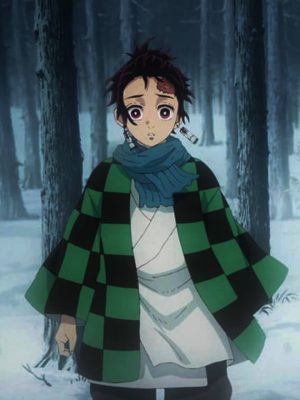 Demon Slayer Tanjiro Kamado Checkered Coat