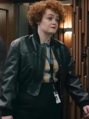 Dept. Q DC Rose Dickson Black Leather Jacket
