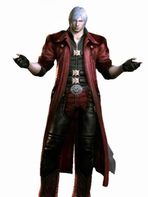 Devil May Cry 4 Dante Red Leather Coat