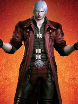 Devil May Cry 4 Dante Red Leather Coat