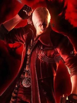 Devil May Cry 4 Dante Red Leather Coat