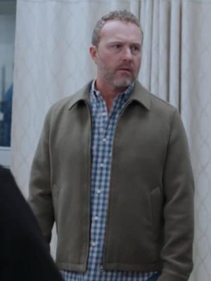Devon Gummersall The Pitt 2025 Green Wool Jacket