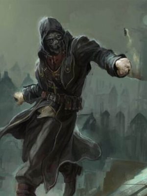 Dishonored Corvo Attano Black Leather Coat