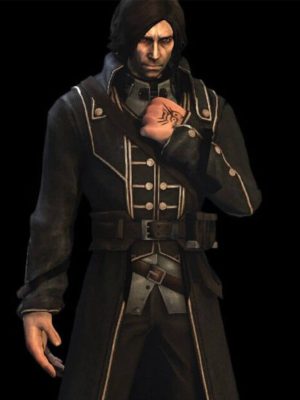 Dishonored Corvo Attano Black Leather Coat