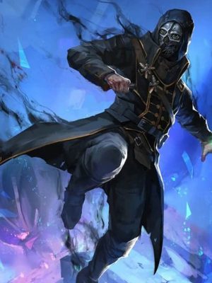 Dishonored Corvo Attano Black Leather Coat