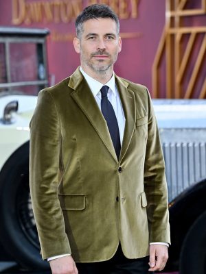 Downton Abbey Robert James Collier Olive Green Blazer