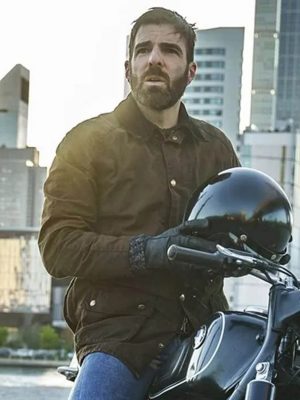 Dr. Oliver Wolf Brilliant Minds Green Cotton Jacket
