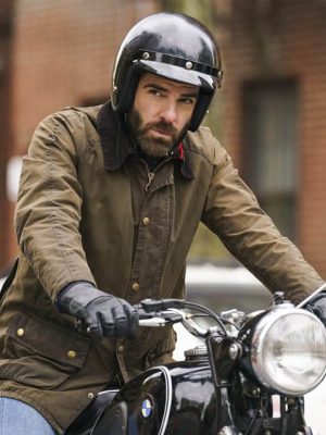 Dr. Oliver Wolf Brilliant Minds Green Cotton Jacket