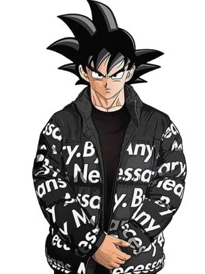 Dragon Ball Z Goku Black Puffer Jacket Outfit