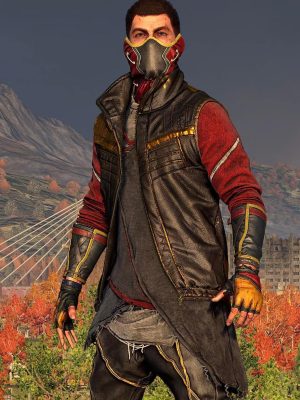 Dying Light 2 Aiden Black Leather Vest