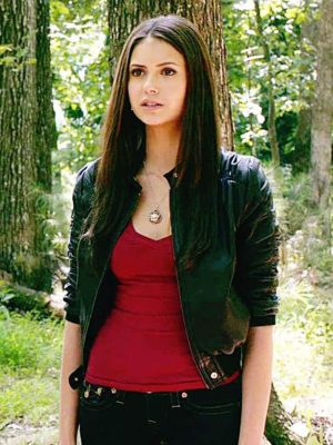 Nina Dobrev The Vampire Diaries Elena Gilbert Leather Jacket