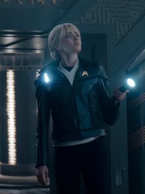 Jess Bush Star Trek Strange New Worlds Leather Costume Jacket
