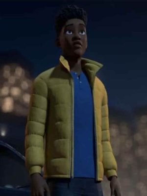 Jurassic World Chaos Theory Darius Bowman Yellow Puffer Jacket