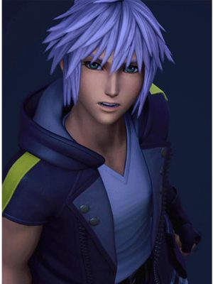 Kingdom Hearts III Riku Black Leather Jacket