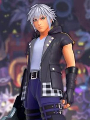 Kingdom Hearts III Riku Black Leather Jacket