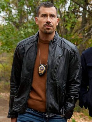 Law & Order SVU 2025 Joe Velasco Black Leather Jacket