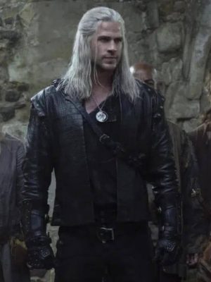 Liam Hemsworth The Witcher S04 Geralt Leather Jacket