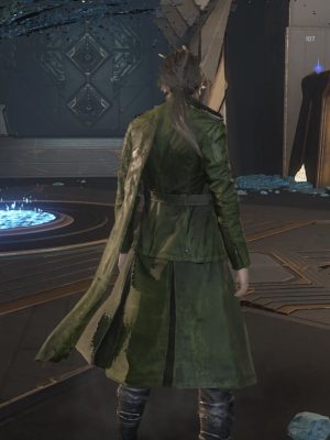 Lost Soul Aside Kaser Green Leather Coat
