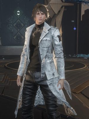 Lost Soul Aside Kaser Grey Leather Coat
