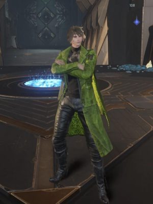 Lost Soul Aside Kaser Green Leather Coat