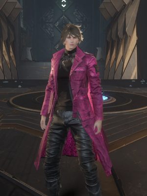 Lost Soul Aside Kaser Purple Leather Coat
