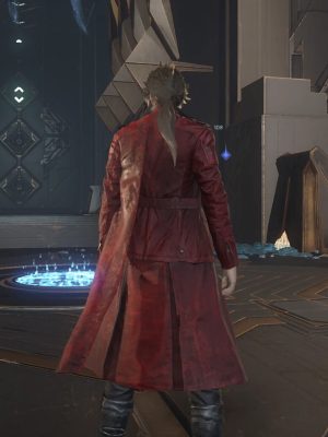 Lost Soul Aside Kaser Maroon Leather Coat