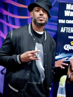 Marlon Wayans Him 2025 Black Varsity Jacket