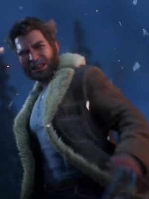 Marvel Wolverine James Howlett Brown Shearling Jacket