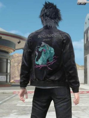 Noctis Final Fantasy XV Black Bomber Jacket