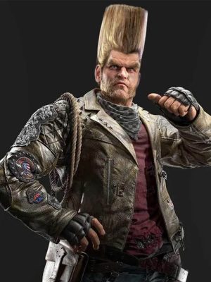 Paul Phoenix Tekken 8 Leather Brown Jacket