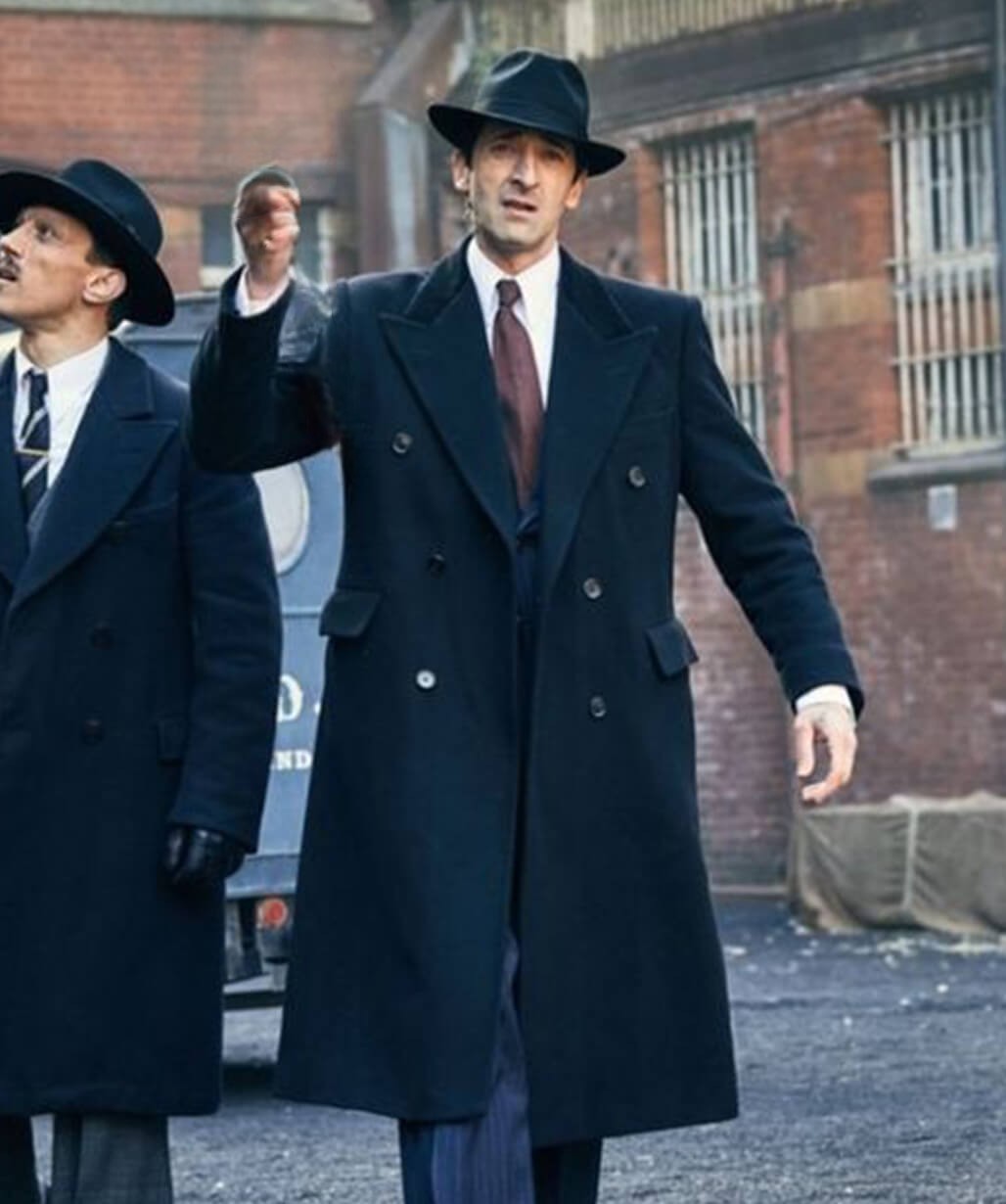 Adrien Brody Peaky Blinders Blue Trench Coat