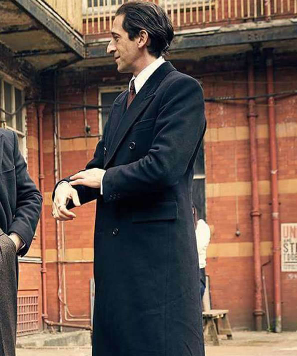 Peaky Blinders Adrien Brody Blue Trench Coat