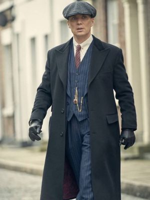 Peaky Blinders Thomas Shelby Black Wool Coat