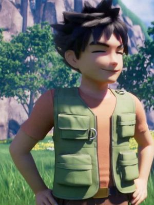 Pokemon Brock Green Costume Vest