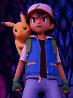 Pokemon Satoshi Blue Leather Jacket